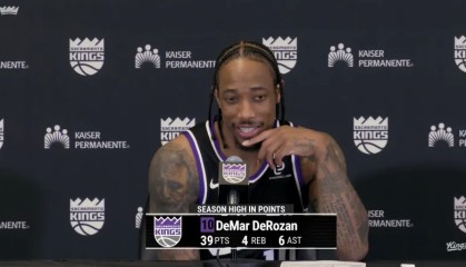 云开体育官网入口-德罗赞采访全文：总得分超越邓肯很荣幸，保持对篮球的热爱